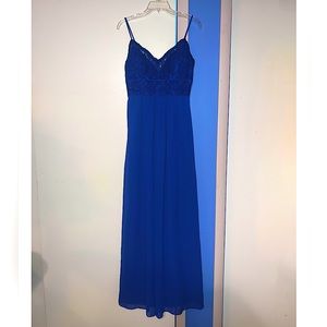 Blue Lace Bridesmaid Dress (please read description)